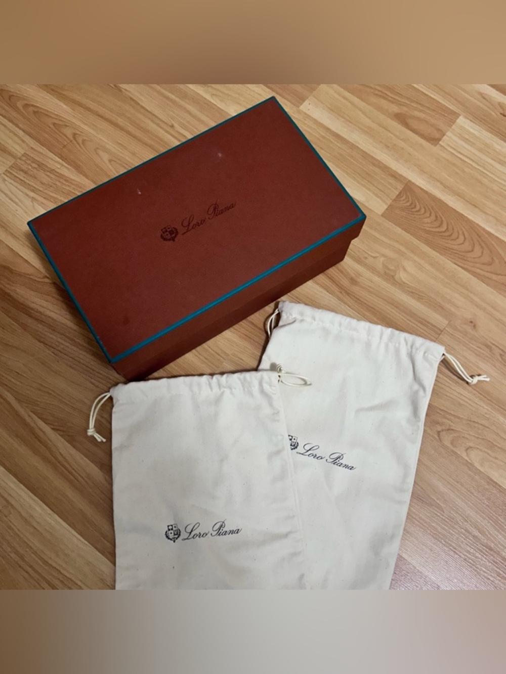 Loro Piana Shoe Box with 2 Dust Bags (storage) - authentic